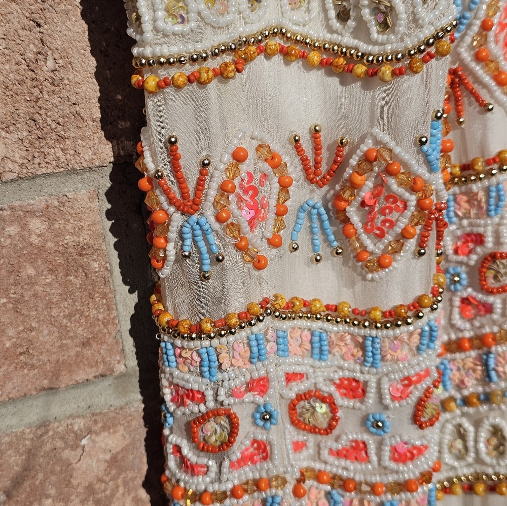 NWT Parker Mariah beaded mini dress - Picture 12 of 13